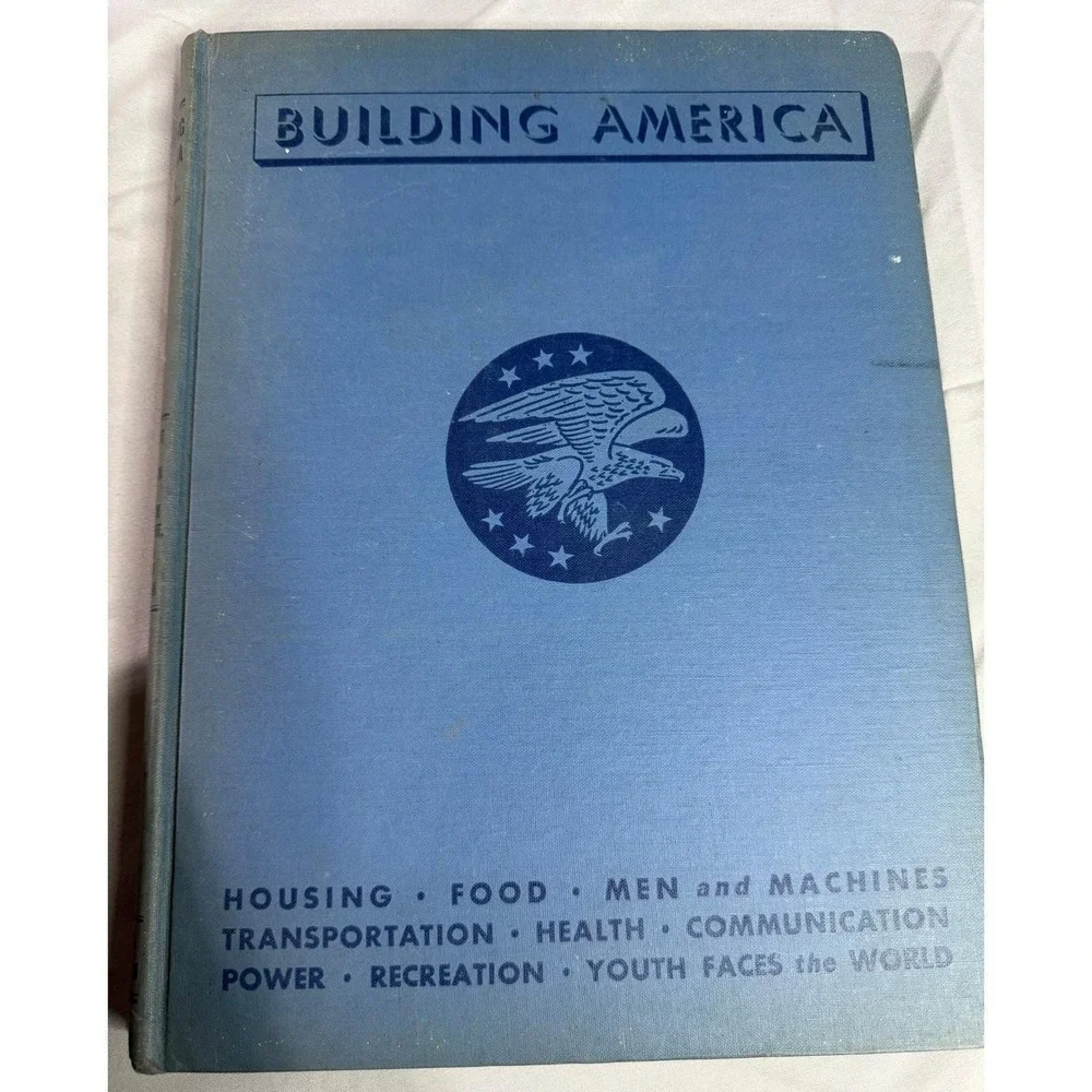 Building America Volumes 1-8 Vintage Hardcover Book Set Americana Corp NEA